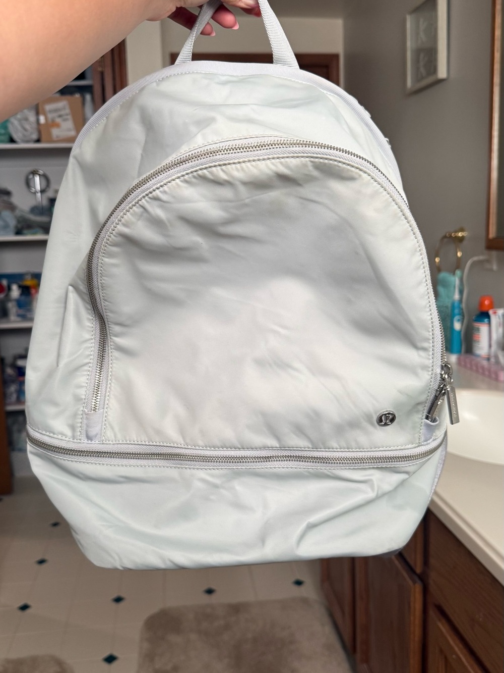 Lululemon City Adventurer 20L light grey backpack